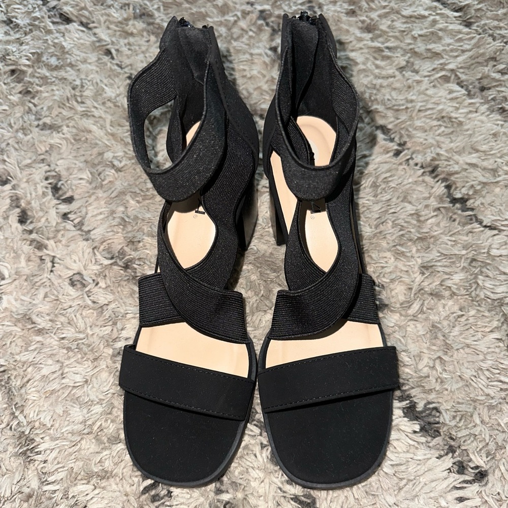Black Strappy Heels